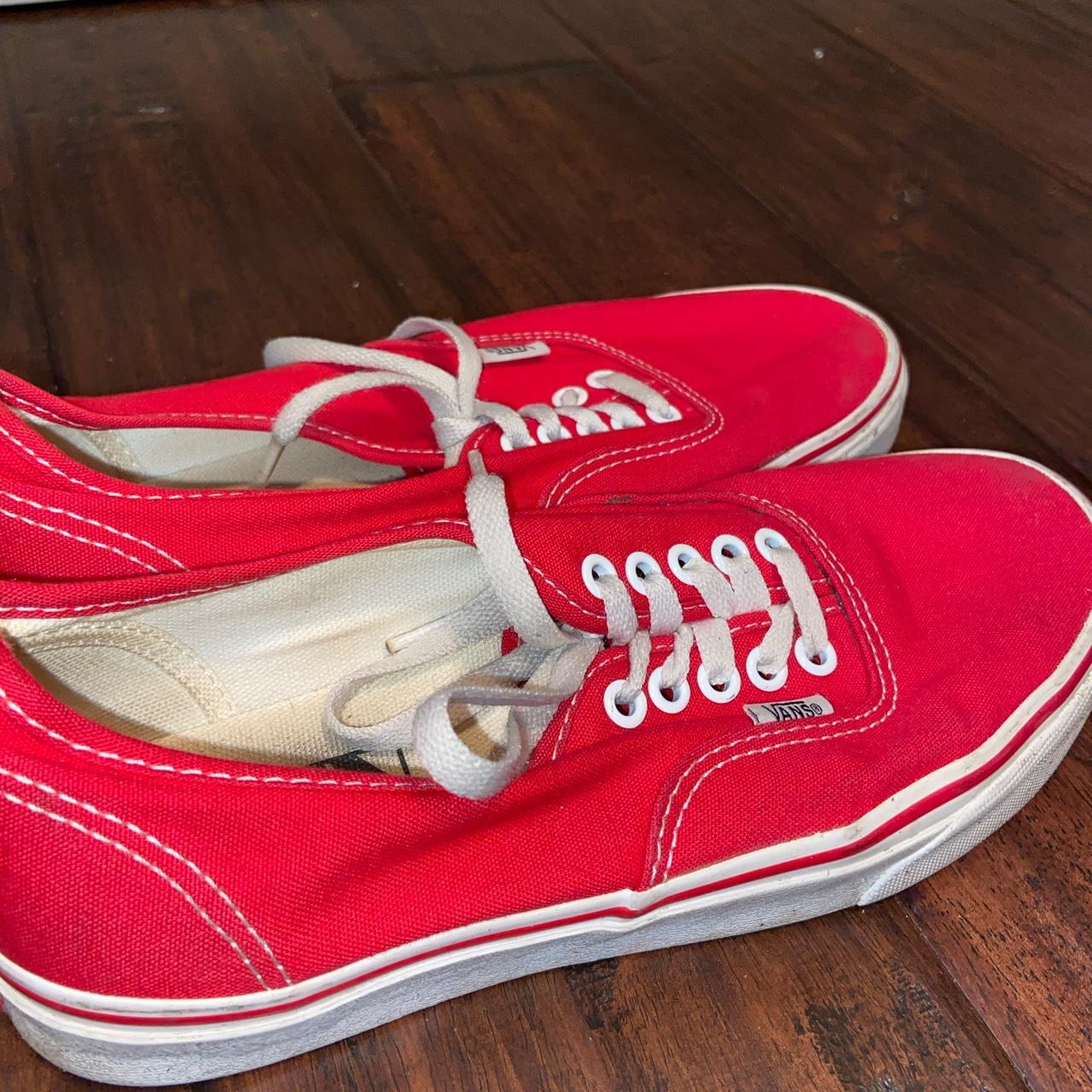 red vans womens size 8