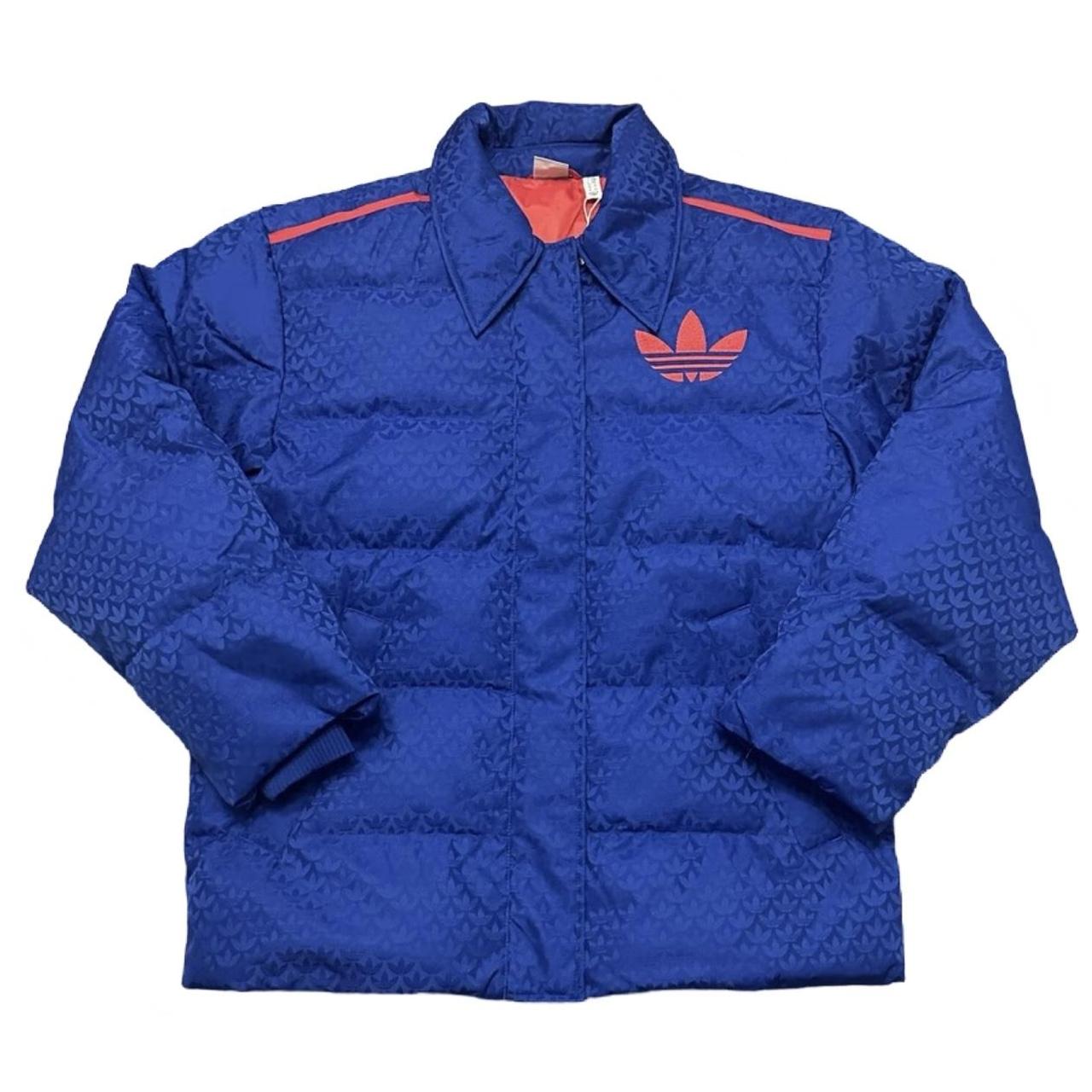 70s〜 adidas puffer blue coat soccer Adidas JFA Japan Soccer Football Futbul Glossy Down Puffer