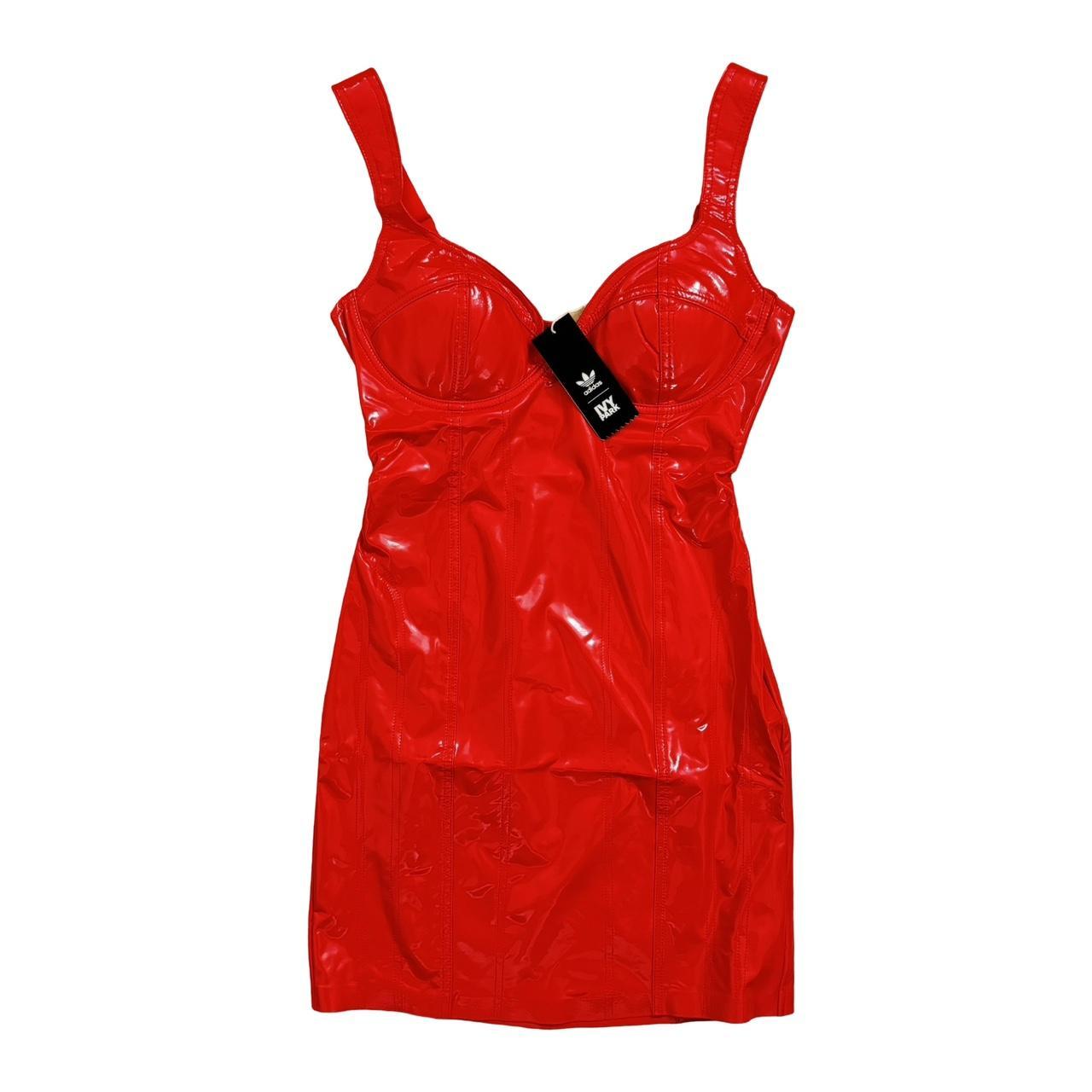 Adidas x Ivy Park Vinyl Bodycon Mini Dress Depop