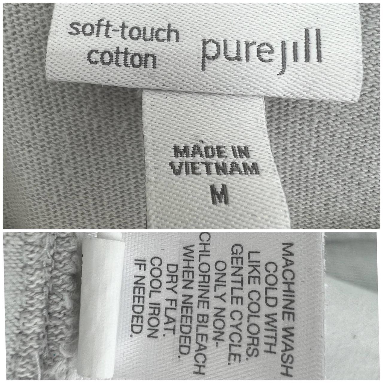 J. Jill Pure Jill Soft Touch Cotton Grey Tunic Size Medium