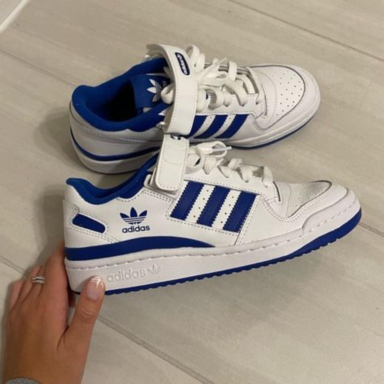 Adidas Forum Low Blue Size 5.5 = Womens 7.5 Brand... - Depop