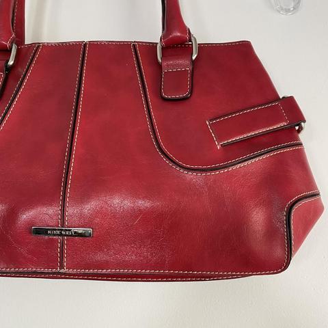 Shoulder Bag - Burgundy Plisse Pleated Leather - Valentino Orlandi