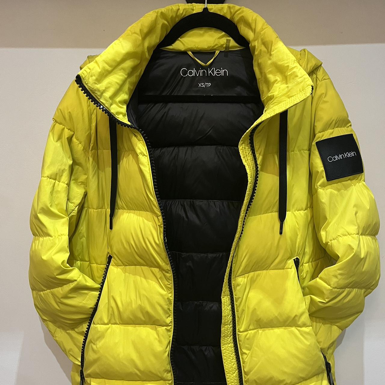 Calvin klein clearance yellow coat