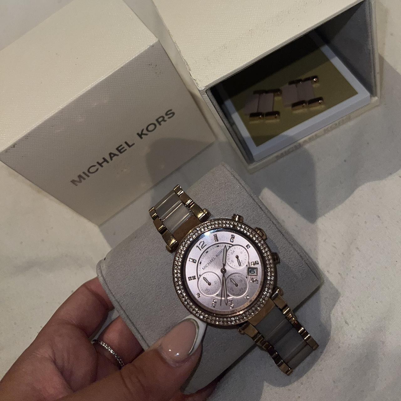 Michael Kors MK5896 rose gold wristwatch for women. Depop