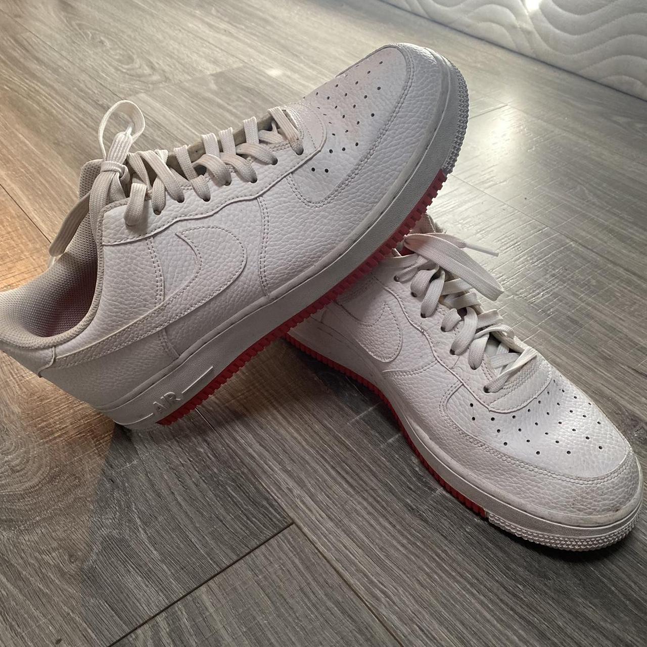 white forces with red bottom