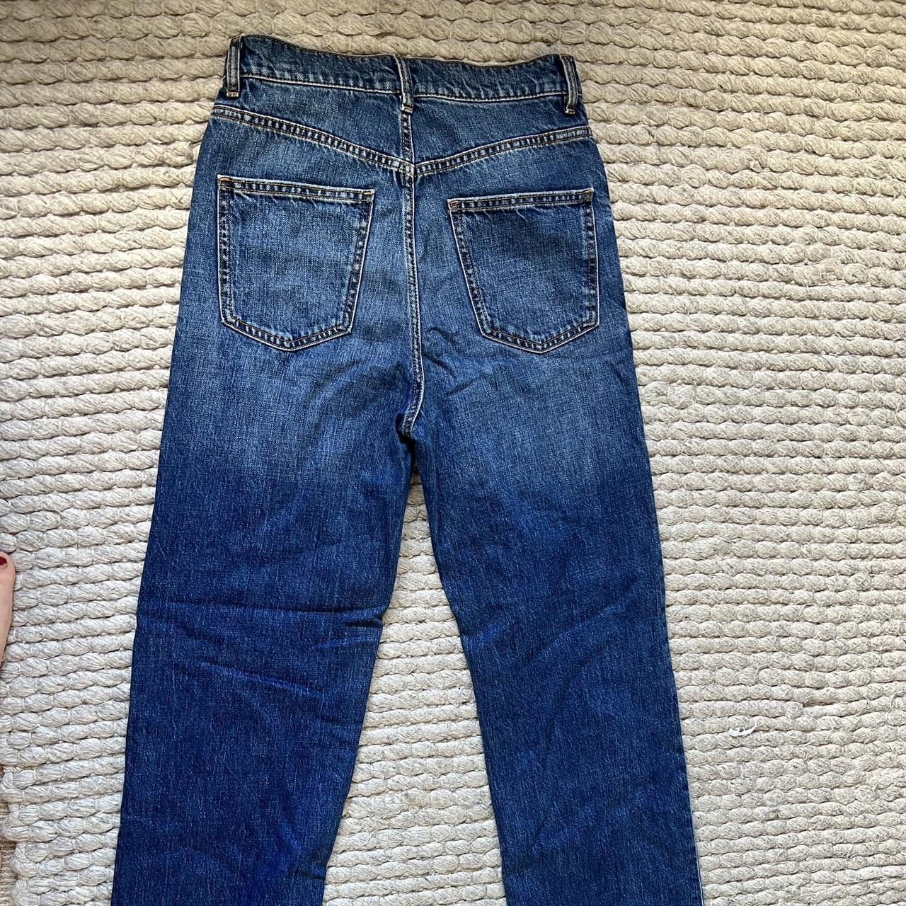 ZARA 90s FULL LENGTH JEANS Mid wash Zara eu size... Depop