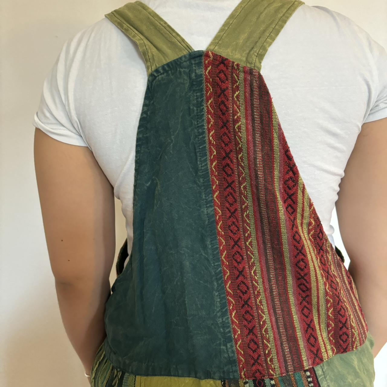 KATHMANDU Green patchwork overalls In good shape... Depop