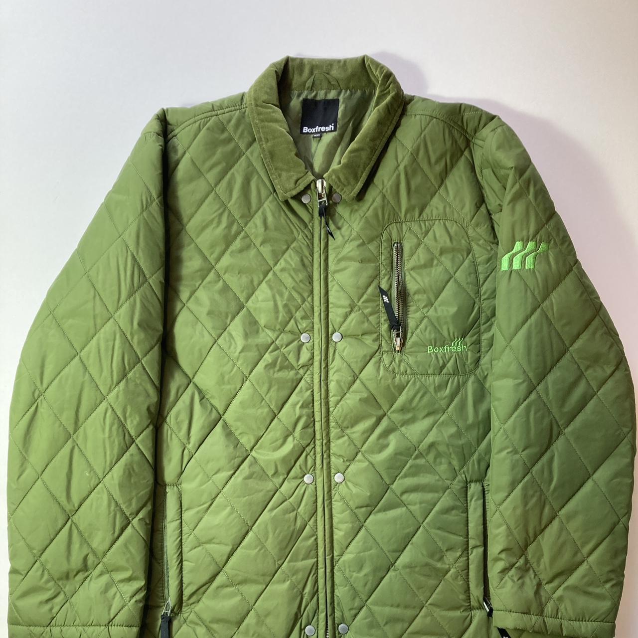 Green Box Fresh quilted jacket. In excellent. Depop