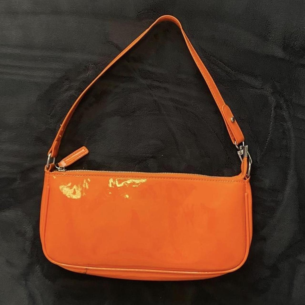 Bright Orange Leather purse Cute Orange Bright hand... Depop