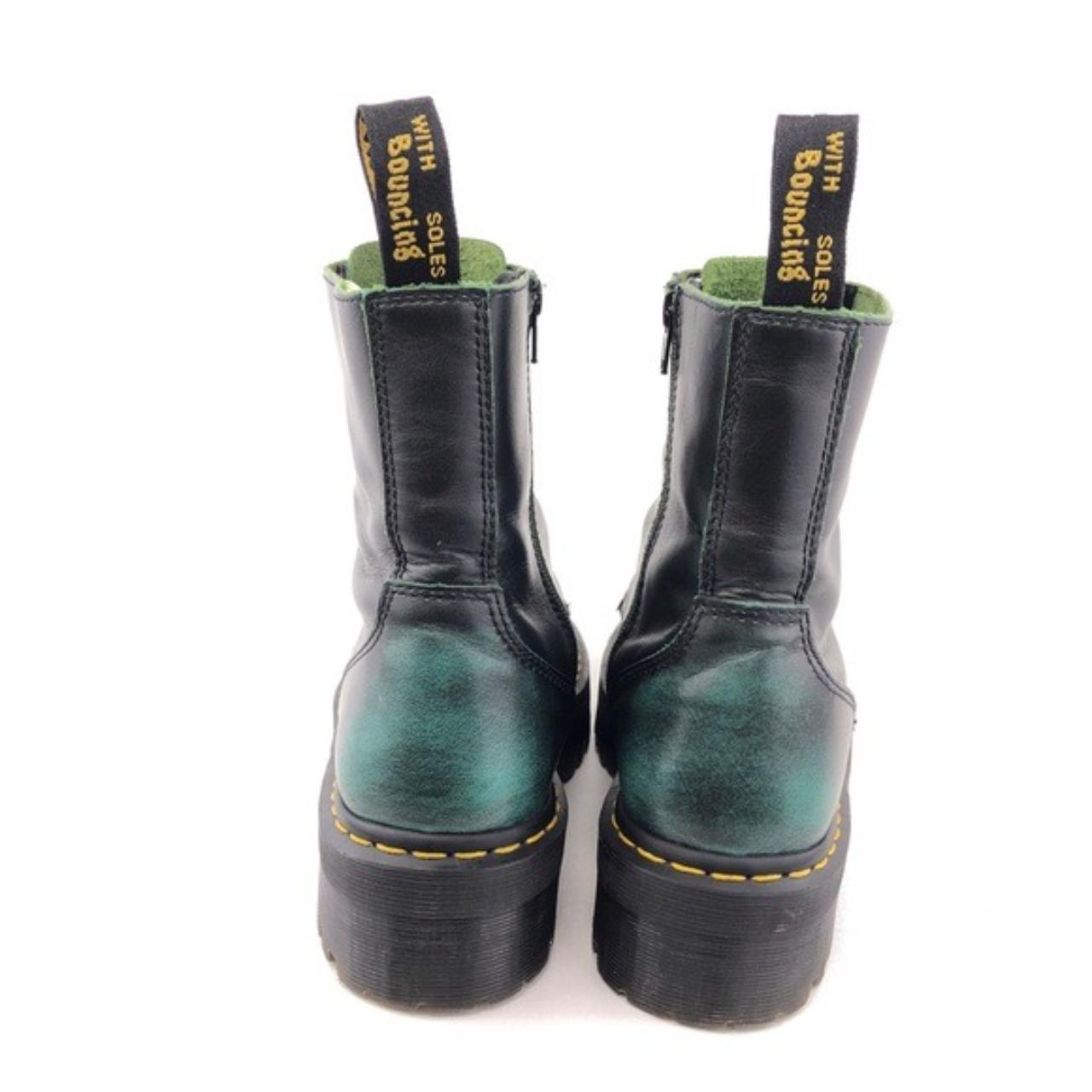 Martens Jadon Green Rub Off Leather Depop