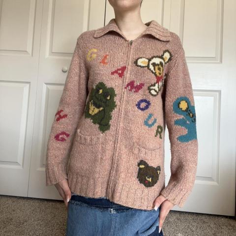 heaven marc jacobs カーディガン Heaven by Marc Jacobs cropped striped multi color | Depop