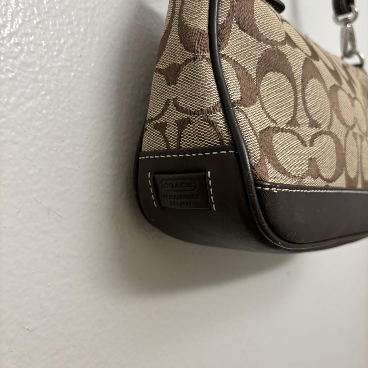 Coach Y2K Signature Demi Shoulder Bag in Brown 100... Depop