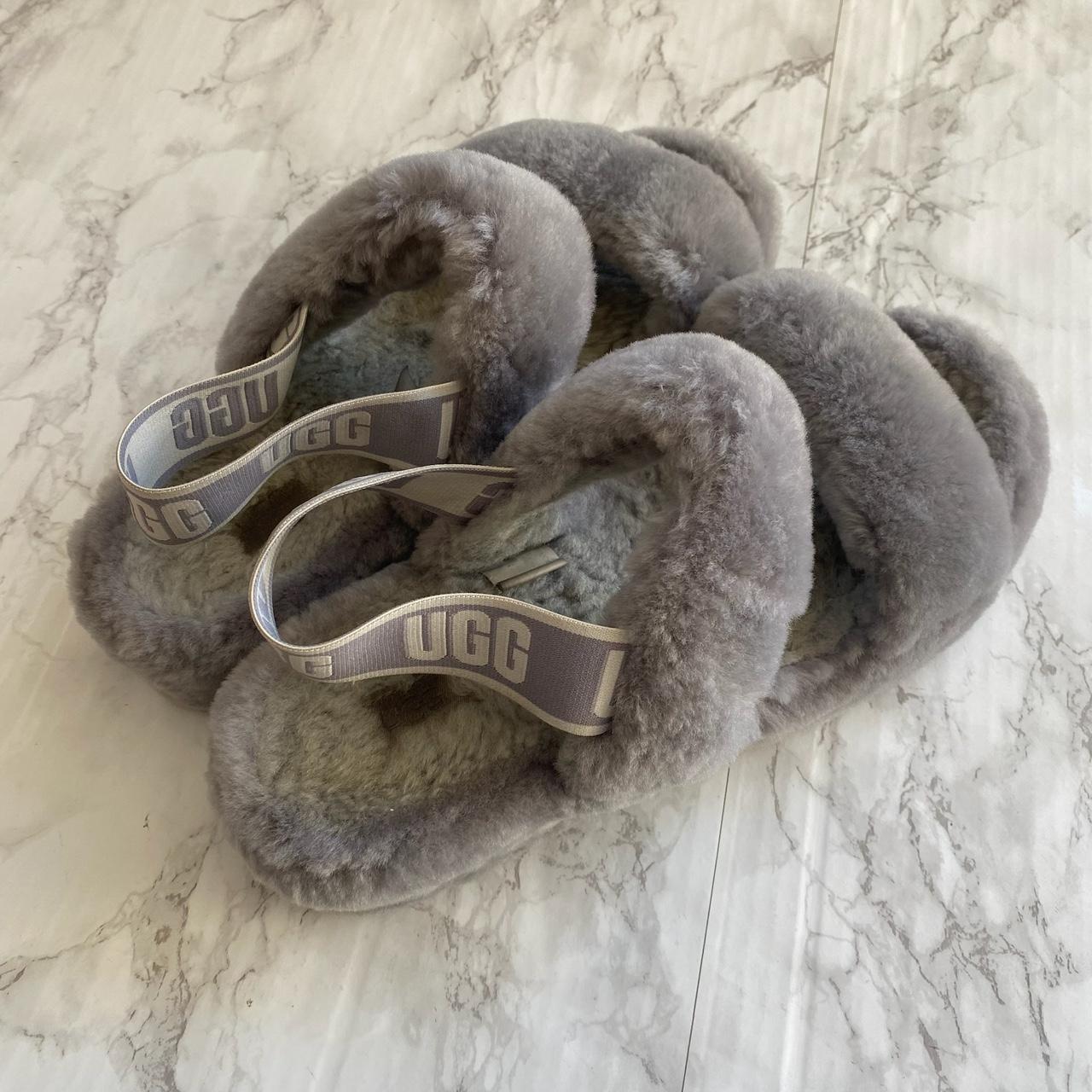 Amethyst Ugg Oh Yeah Slides Grey UGG NIB Amethyst Oh Yeah
