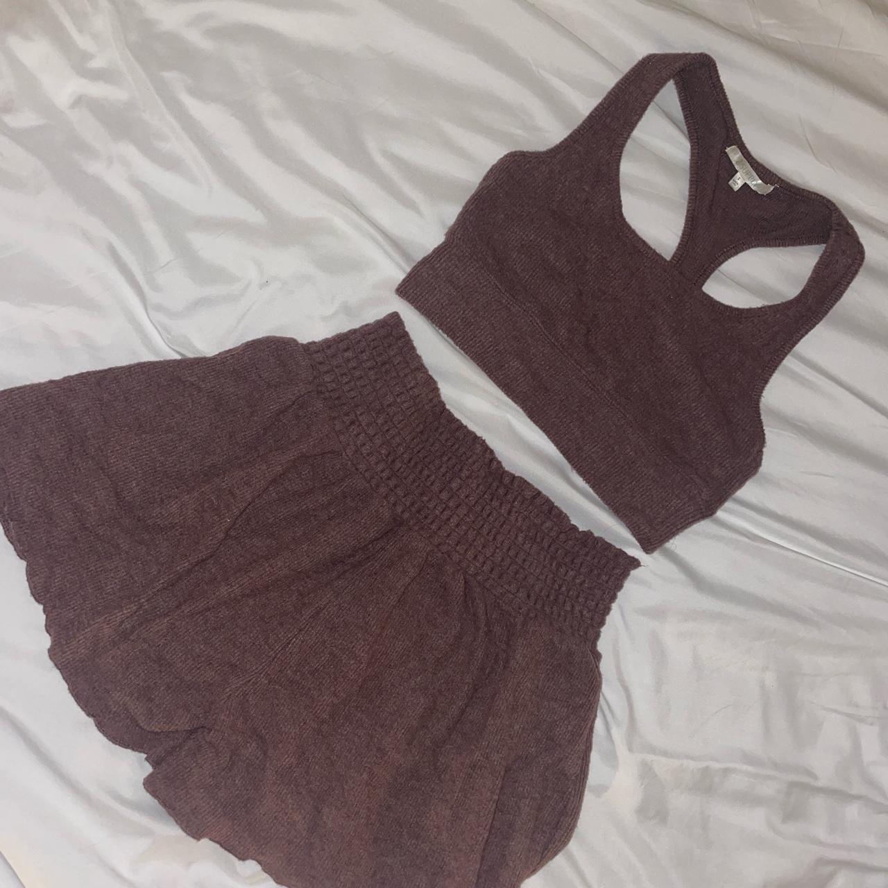 insanely soft comfy z supply brown 2 piece set... - Depop