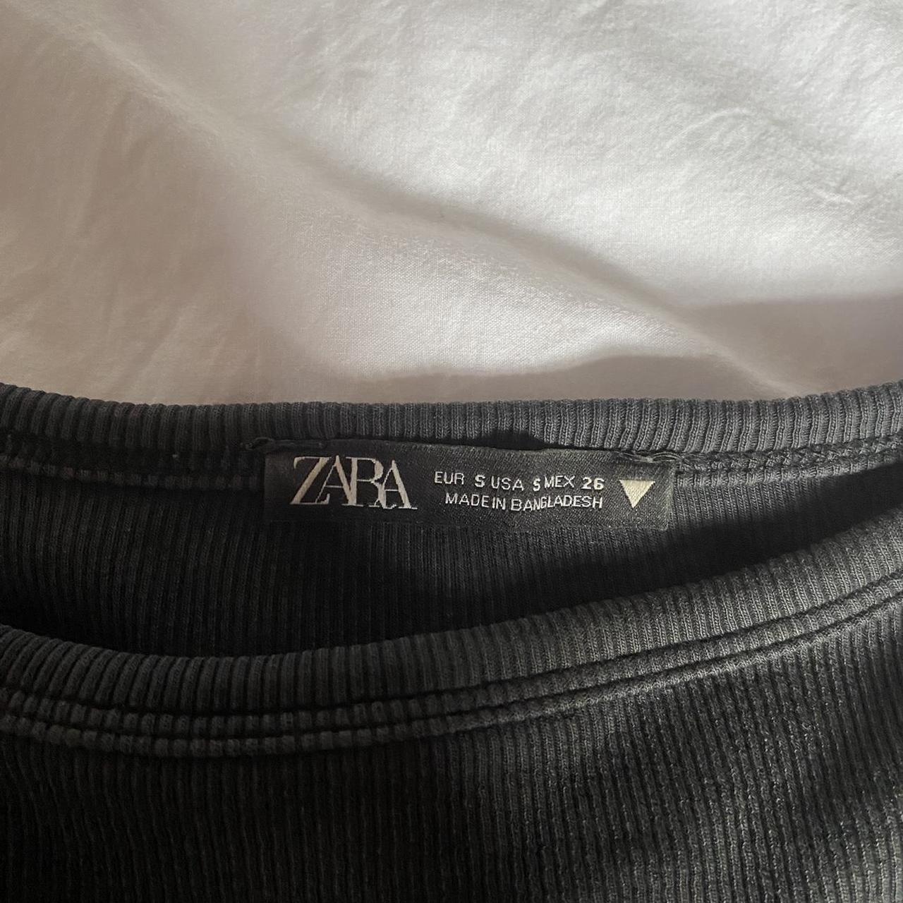 Zara black crop top Size small Great quality - Depop