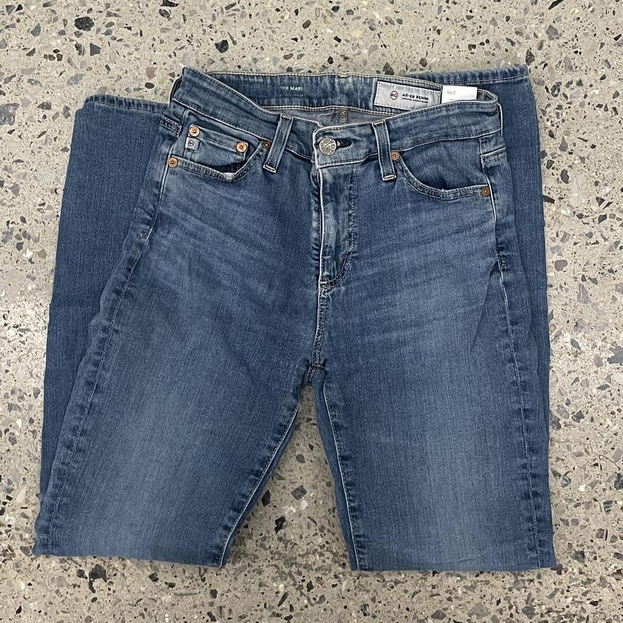 AG jeans - the mari straight leg tag says 27R flat... - Depop