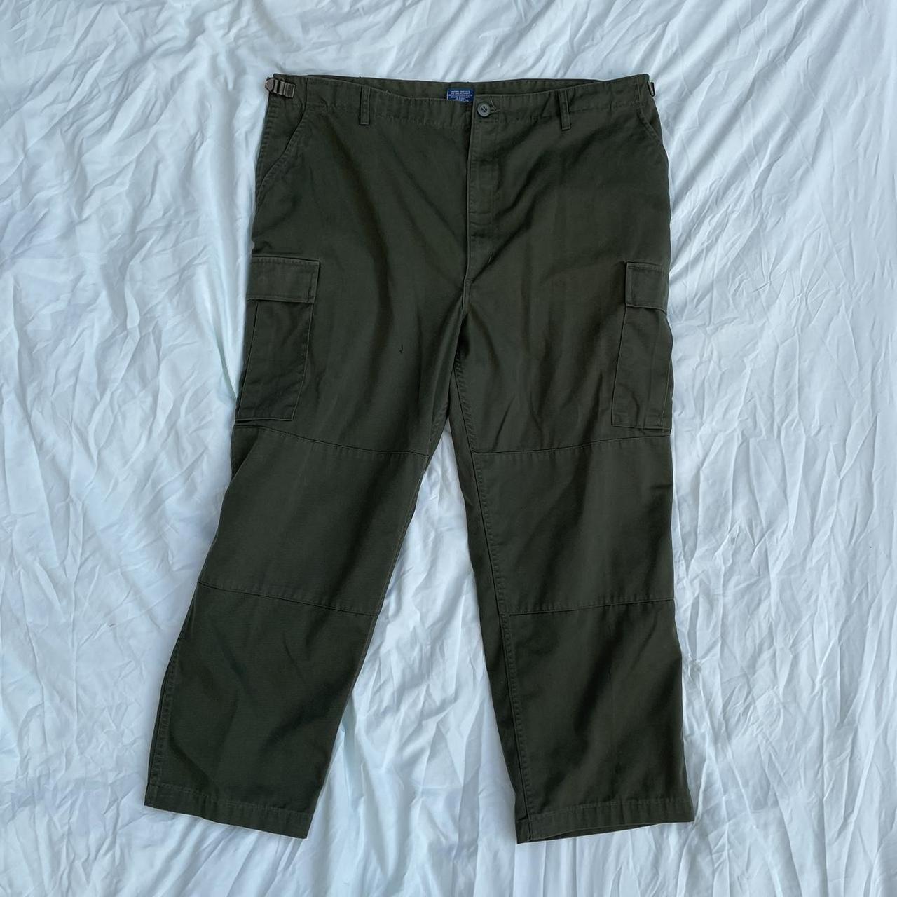 Army Green Propper Cargo Pants, adjustable with lots... - Depop