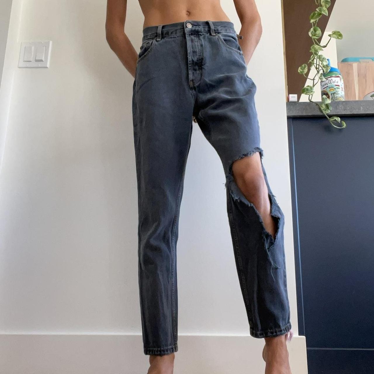 Grey Brandy Melville jeans. Size 26. Perfect... Depop