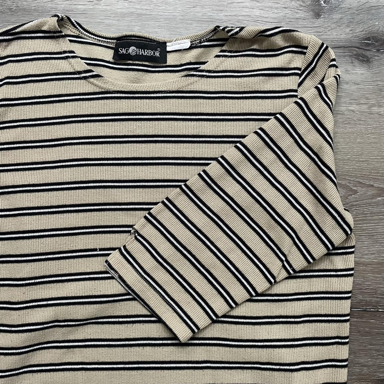 Vintage sag harbor striped shirt. Size small.... - Depop