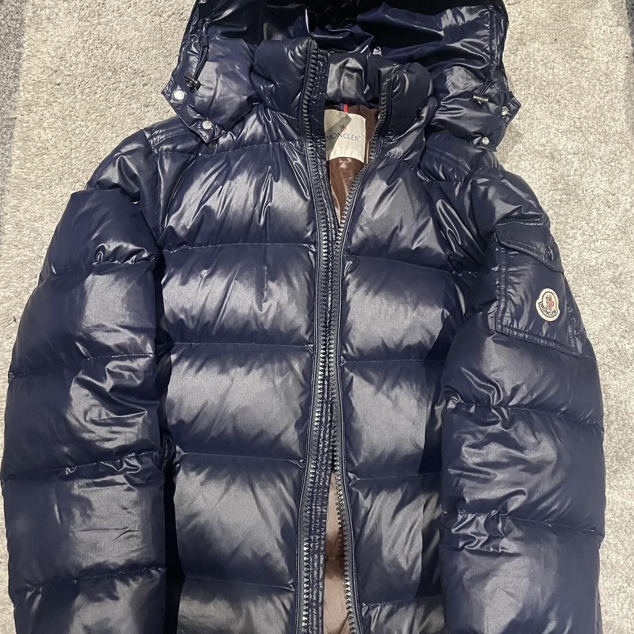 Moncler Maya Navy Puffer Jacket Size 3 Worn but