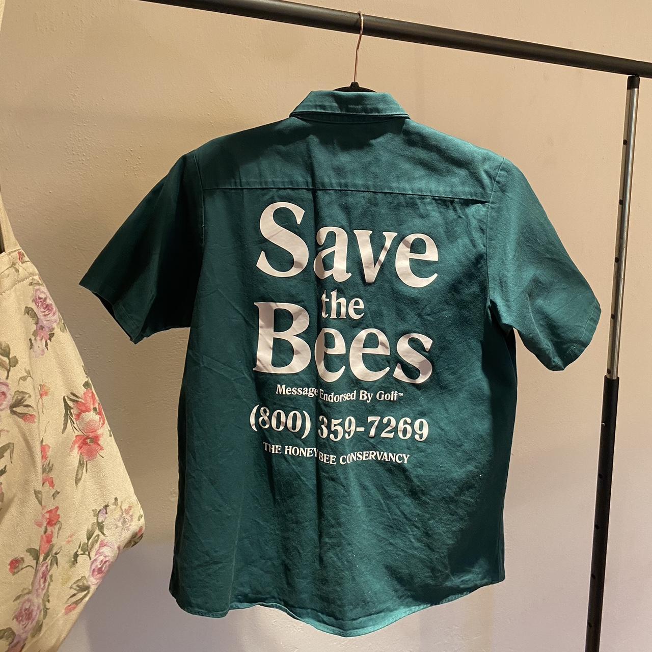 Golf Wang Flowerboy Save the Bees Button Up , Size S...