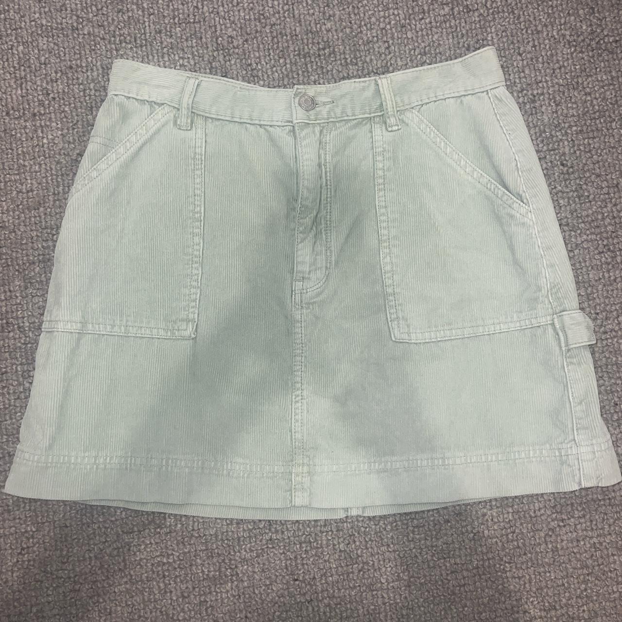 Glassons green cord skirt size 12 Perfect condition... - Depop