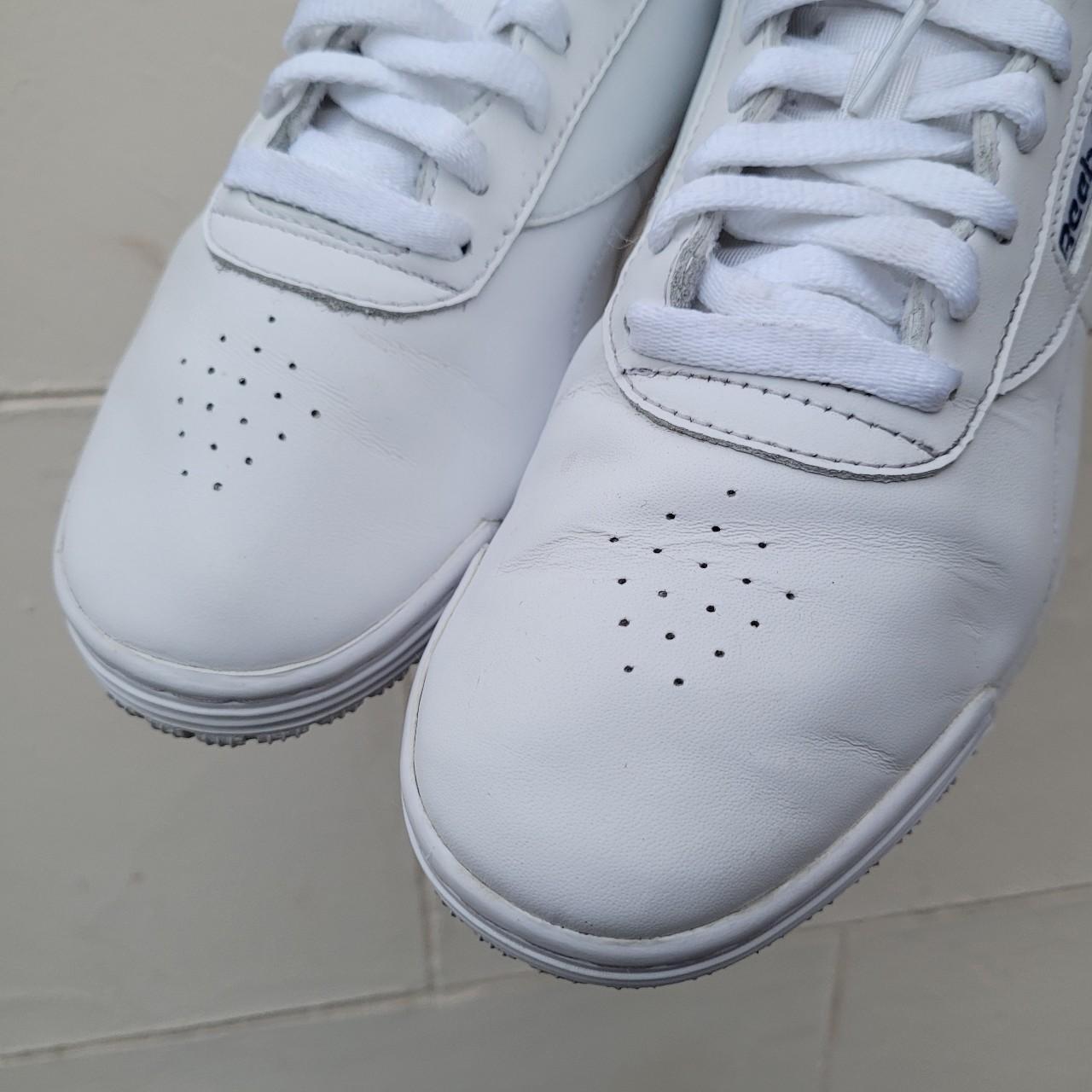 Reebok exofit lo low white leather trainers not... - Depop