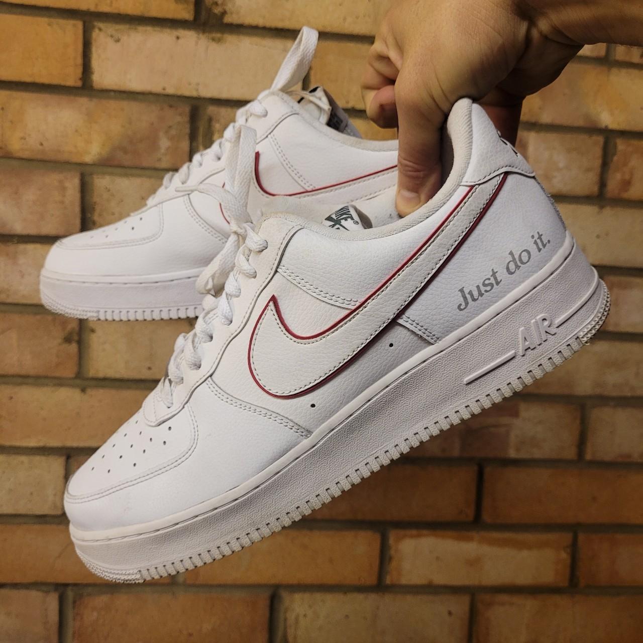 air force 1 red swoosh mens