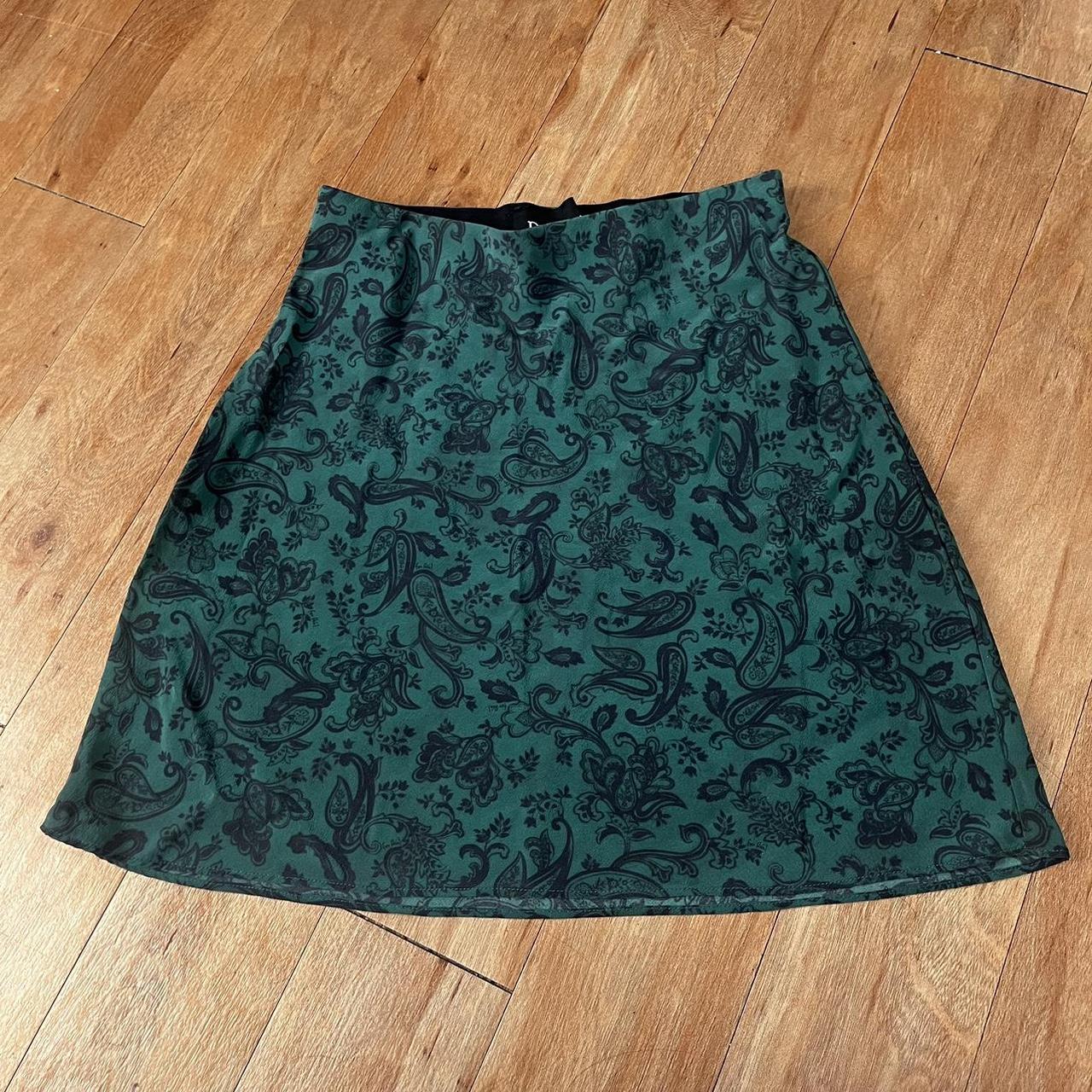 Realisation Par Cookies Skirt in Dazed Noir Silk... - Depop