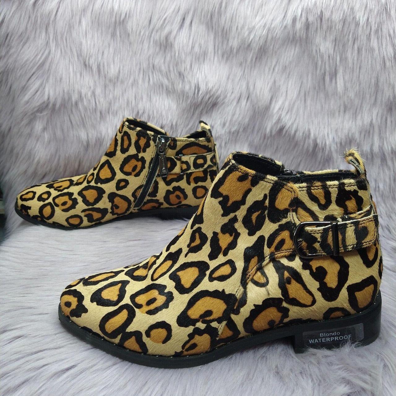 Blondo leopard booties best sale