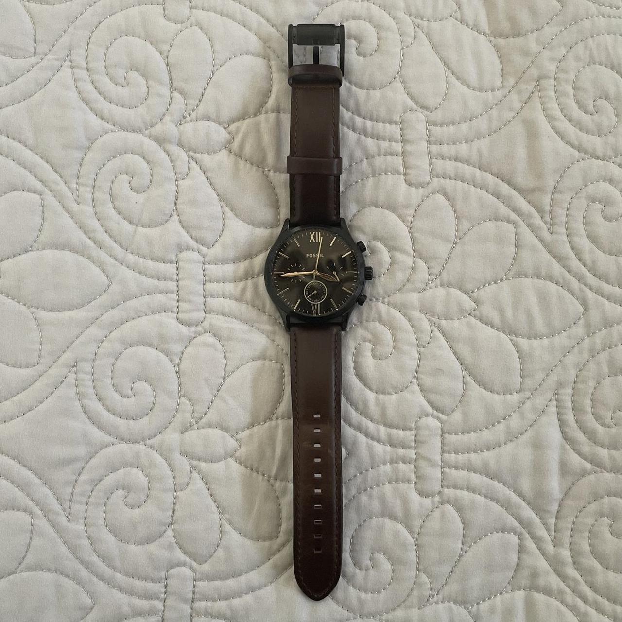 Fossil Fenmore Midsize Multifunction Brown Leather... - Depop