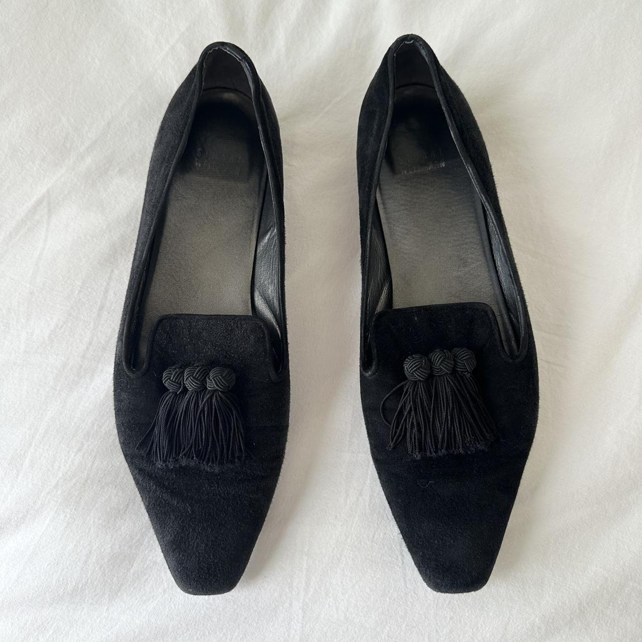 Vintage Stuart Weitzman loafers/Tassel detail/Made... - Depop