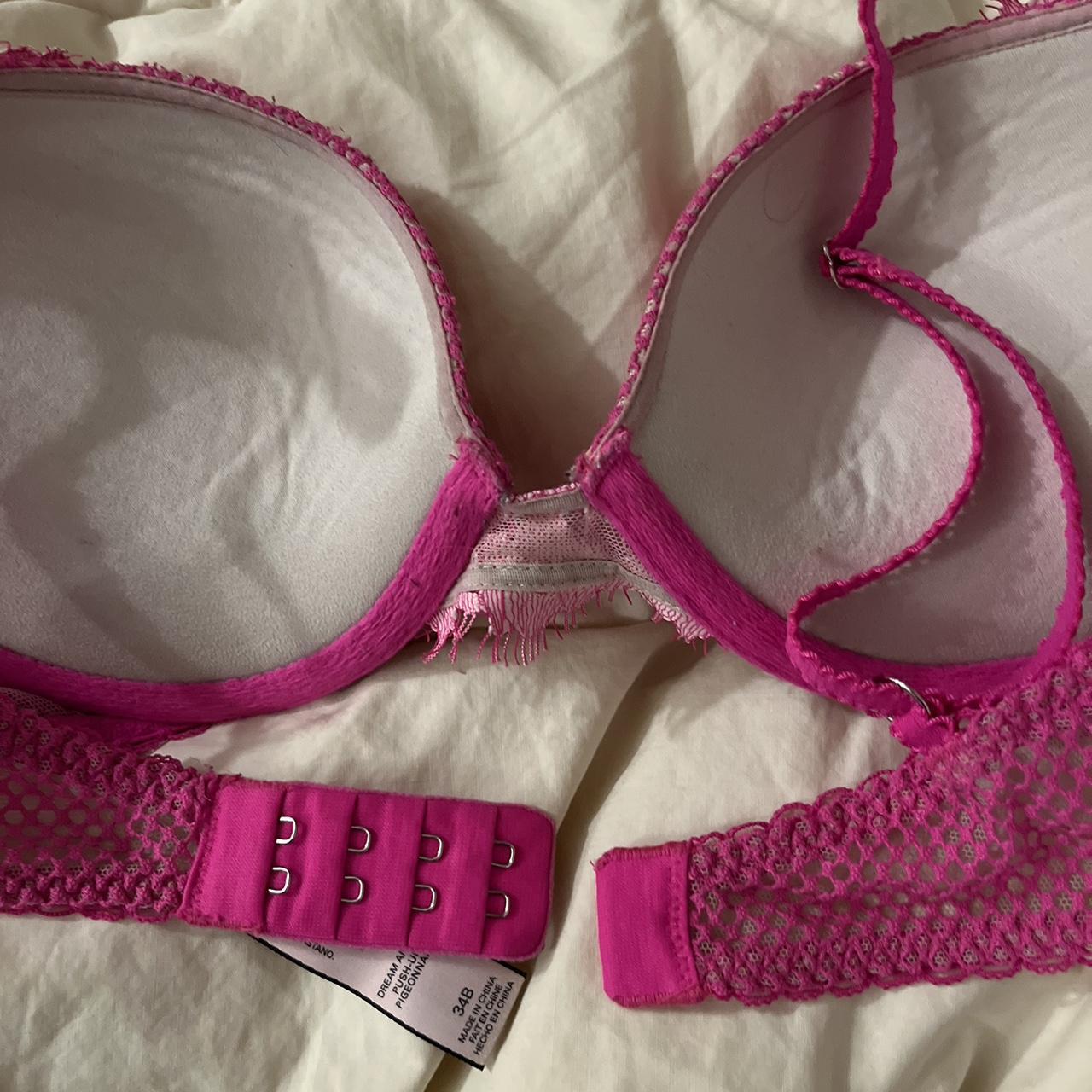 Victorias Secret bra, hot pink and light pink, - Depop