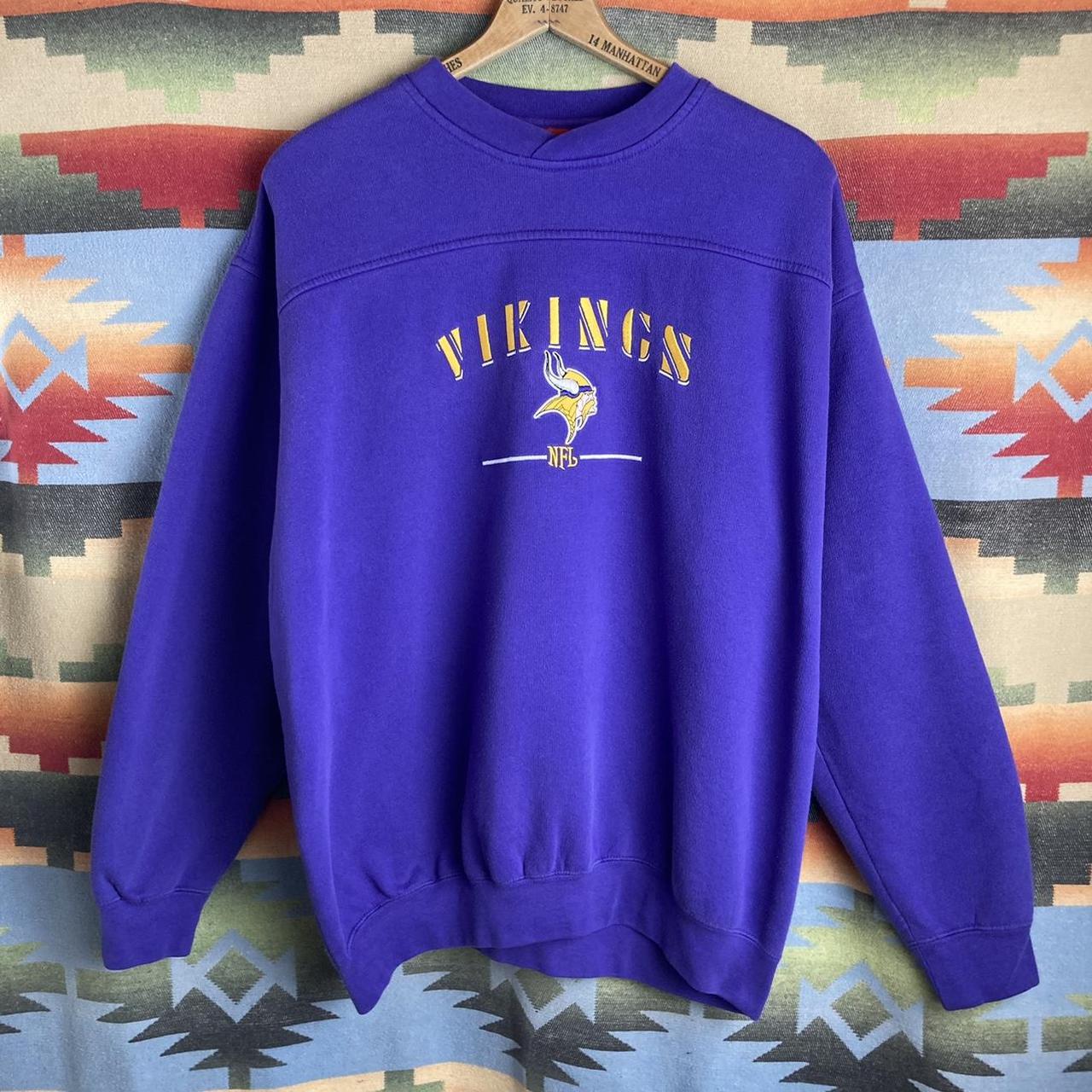 Vintage Minnesota Vikings crewneck sweatshirt fits - Depop