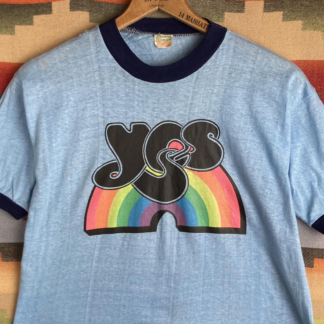 ミュージシャン 1970's [yes] promotional t shirts 1978 YES Vintage Rare Concert 1970's TOUR Original Prog Rock