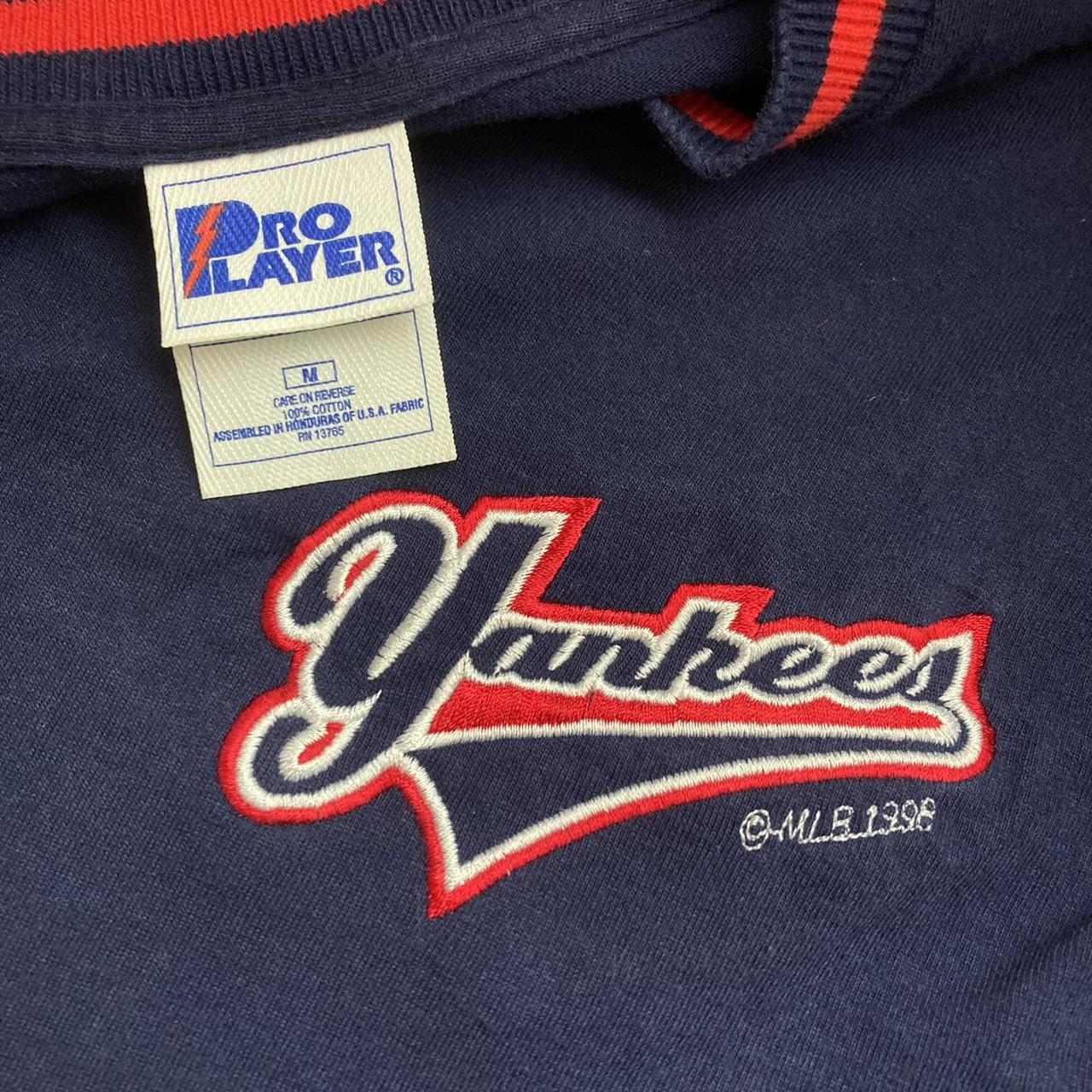 Vintage 1998 New York Yankees Logo 7 Blue X-Large - Depop