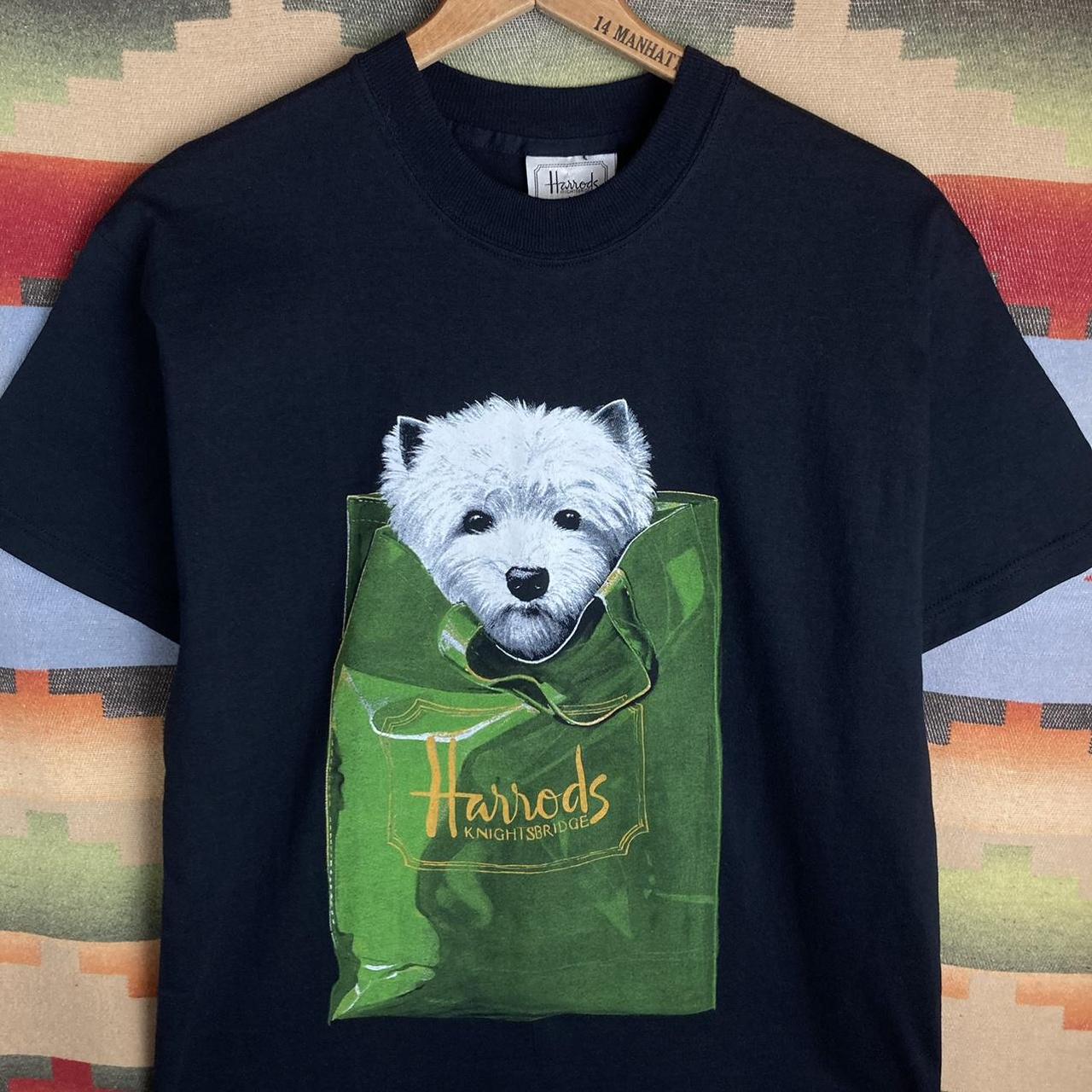 Harrods Men's Black Tshirt Depop
