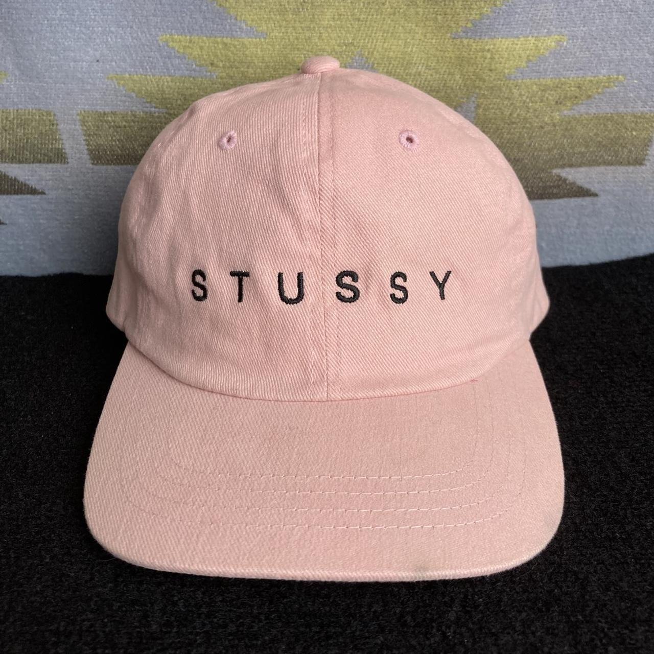 Pink stussy baseball store cap