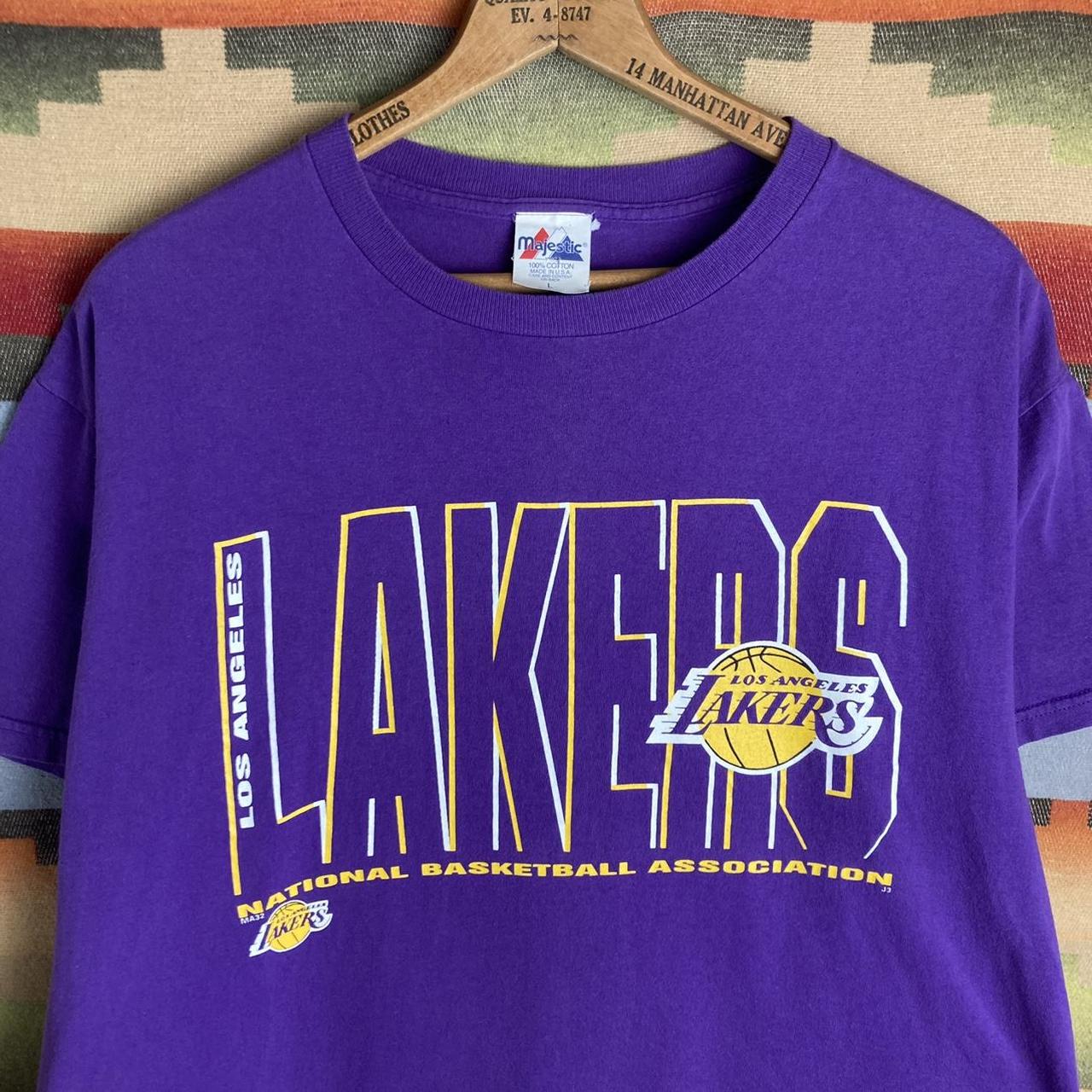 Vintage 90s Los Angeles Lakers NBA Basketball Purple...