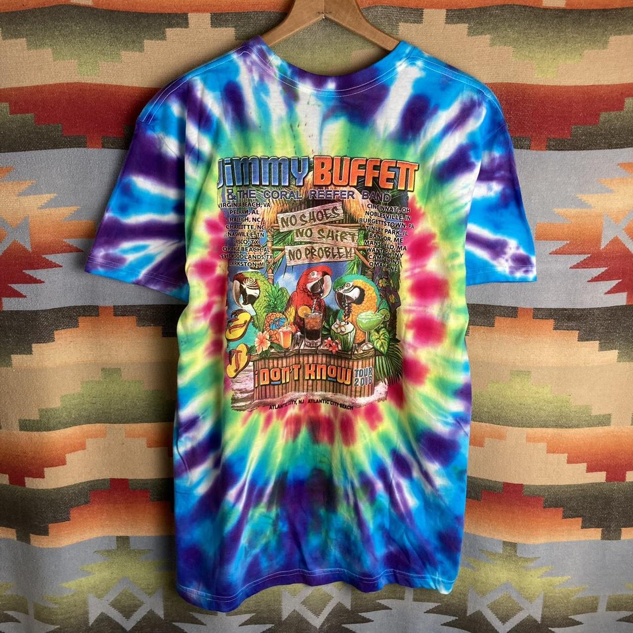 Jimmy Buffett Concert Tour Tie Dye T Shirt Depop