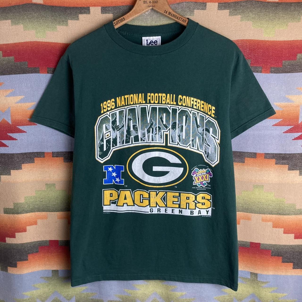 Vintage Green Bay Packers sweatshirt, 1996 green graphic crewneck - AU  Medium