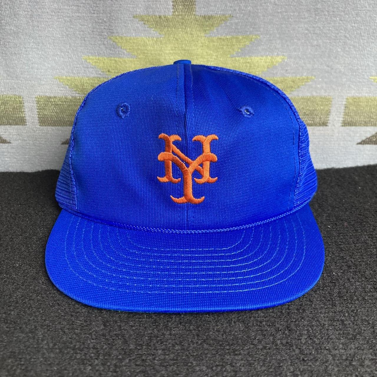 Vintage 80s New York Mets MLB Baseball Embroidered... - Depop