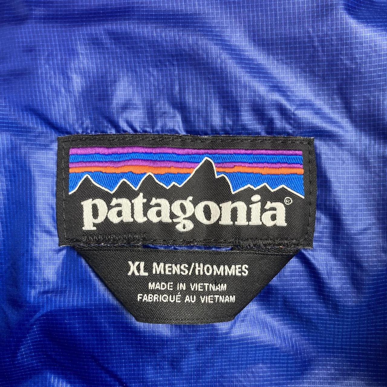 Patagonia Blue Micro Puff Hoody Full Zip Puffer... - Depop