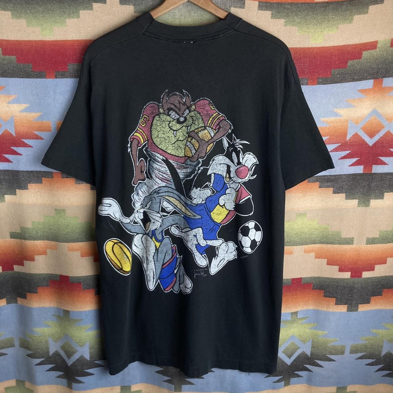 Warner bros 90s vintage tシャツ Vintage 90s Bugs Bunny Warner Bross Cross Colour Design T