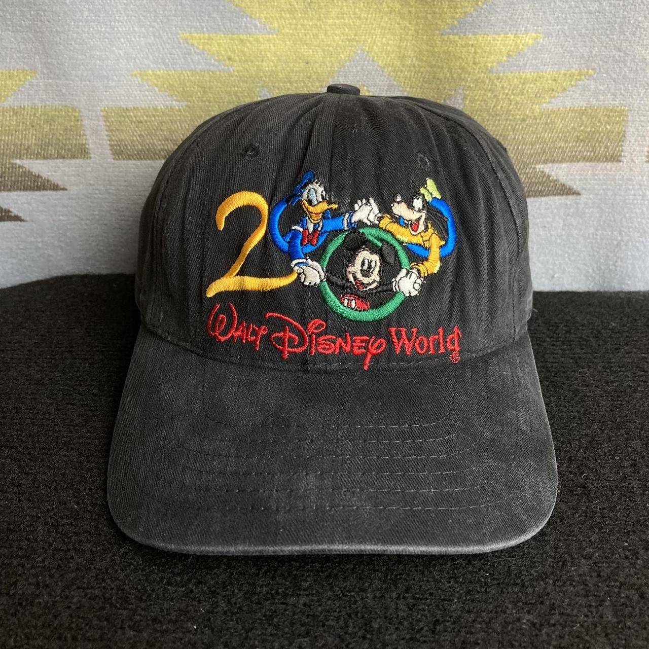 Walt Disney World Black Disney Hat Mickey Mouse Peace Sign
