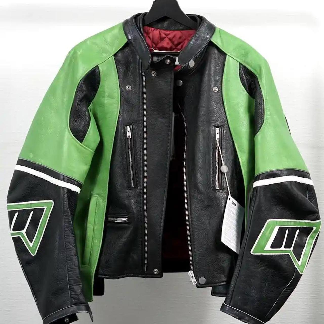 MAISON SPECIAL Bicolor Leather Blouson