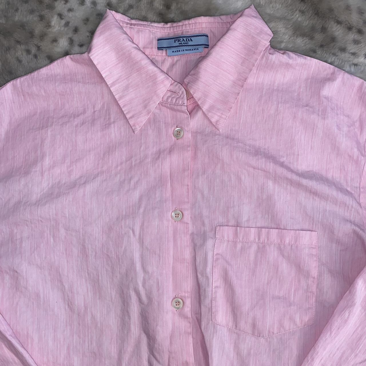 Prada Women's Pink Blouse | Depop