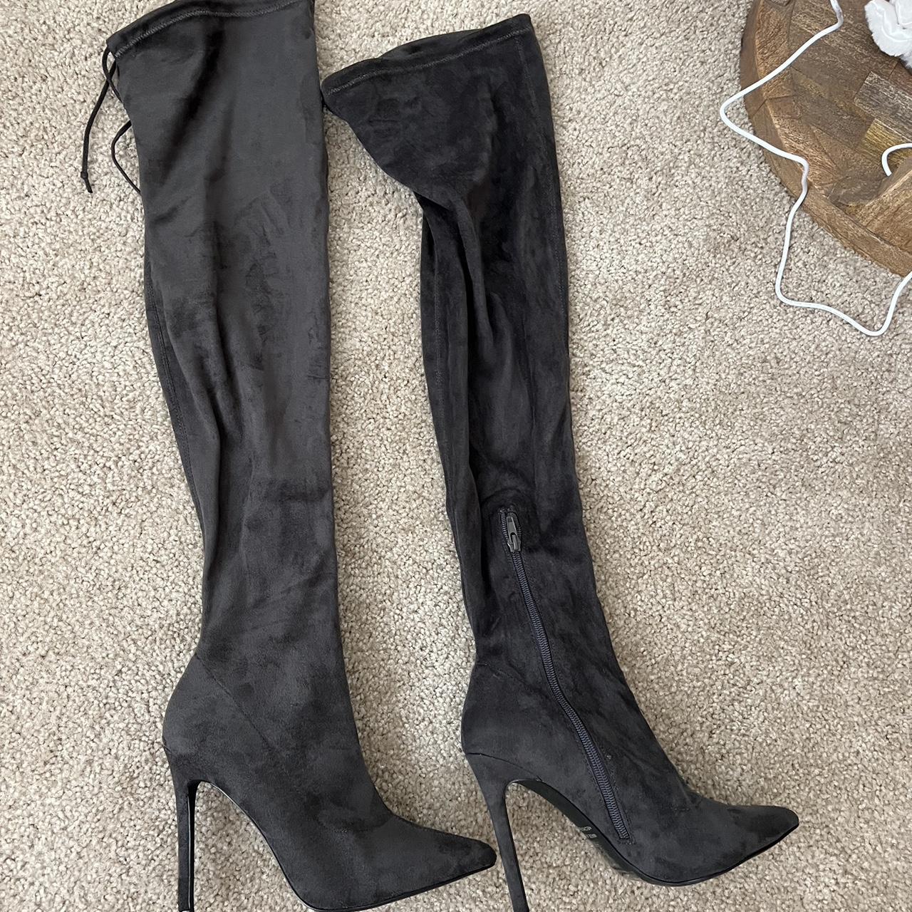 Faux suede over the knee boots forever on sale 21