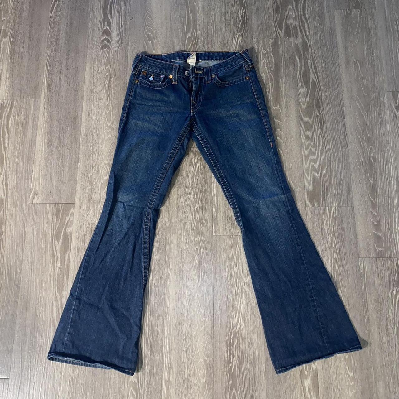 Y2K women’s True Religion Flare Jeans #truereligion... - Depop