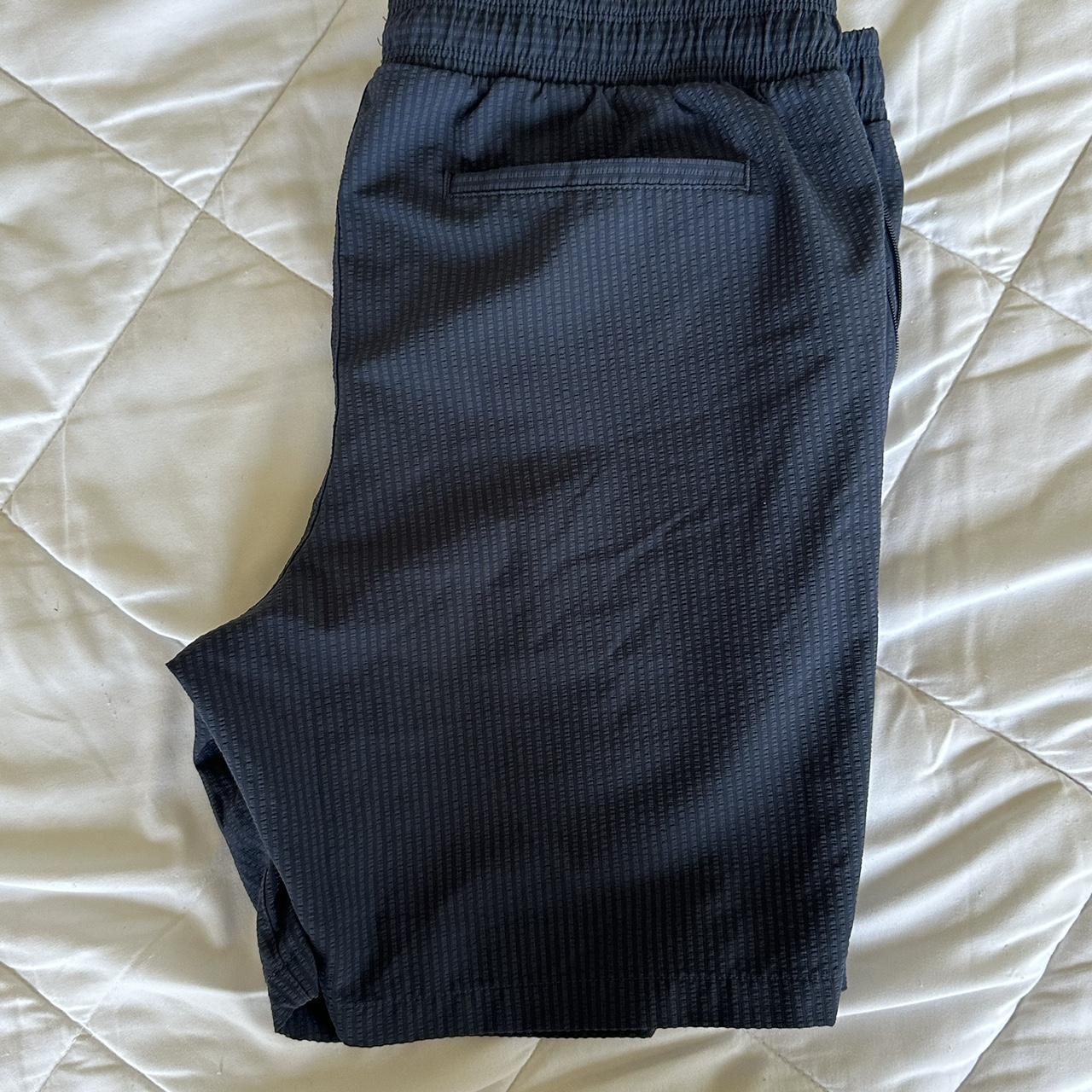 All in Motion Mens Seersucker Shorts in Navy Size... Depop